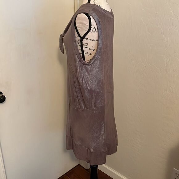 Y2K Marc By Marc Jacobs Brown Metallic Tunic - Picture 2 of 9